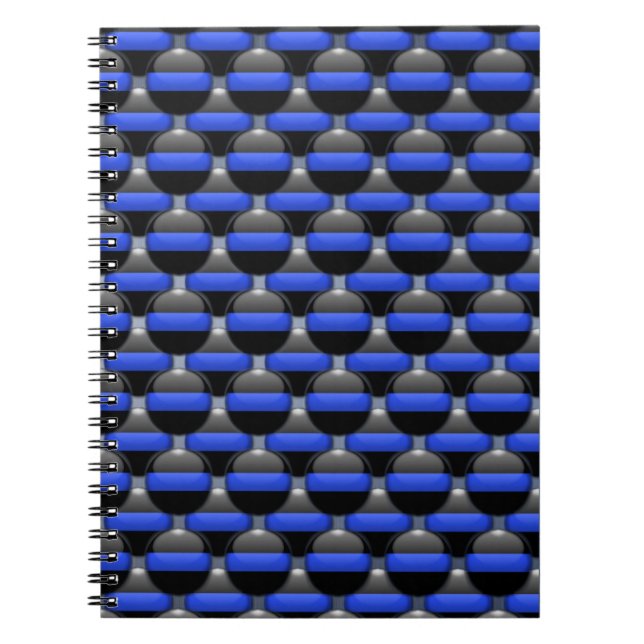 Caderno Espiral Linha Azul Fino (Frente)