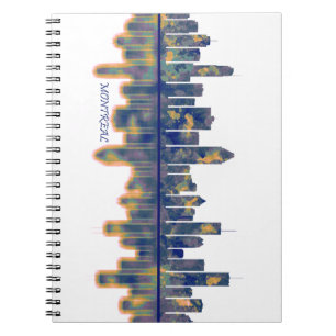 Caderno Espiral Linha do céu de Montreal