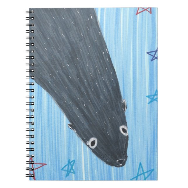 Caderno Espiral Linhador de Leão-Marinho Bobalhão (Frente)