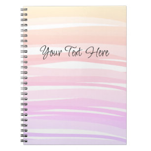 Caderno Espiral Linhas Abstrato Coloridas de Montagem do Bico Chic