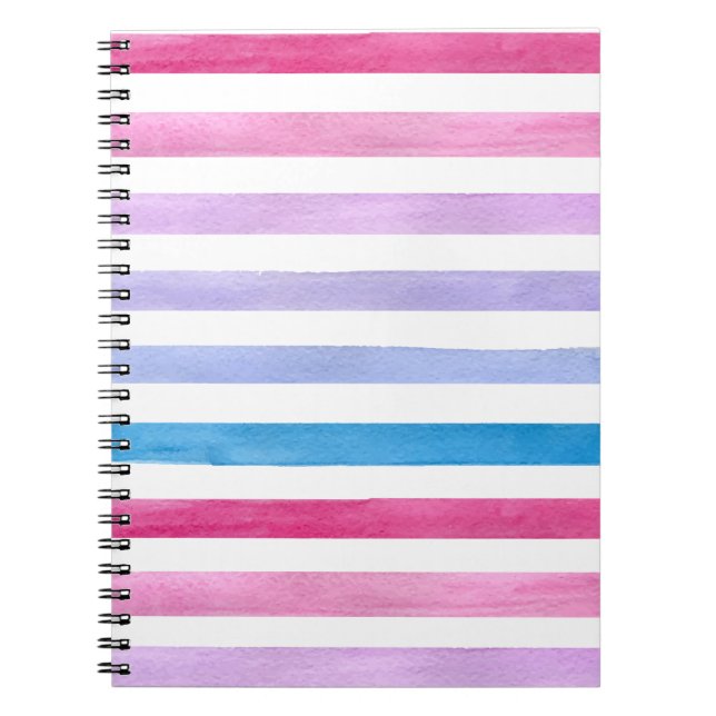 Caderno Espiral Linhas coloridas (Frente)