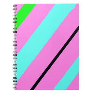 Caderno Espiral Linhas coloridas