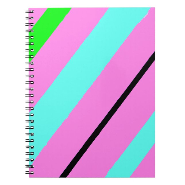 Caderno Espiral Linhas coloridas (Frente)