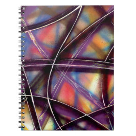 Caderno Espiral Linhas Coloridas Funky