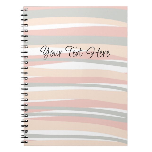 Caderno Espiral Linhas de Abstrato de Chic Boho (Frente)