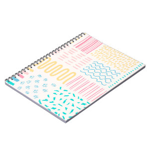 Caderno Espiral Linhas de padrão