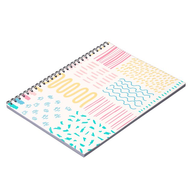 Caderno Espiral Linhas de padrão (Left Side)