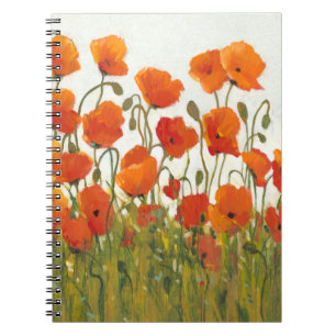 Caderno Espiral Linhas de Poppies I