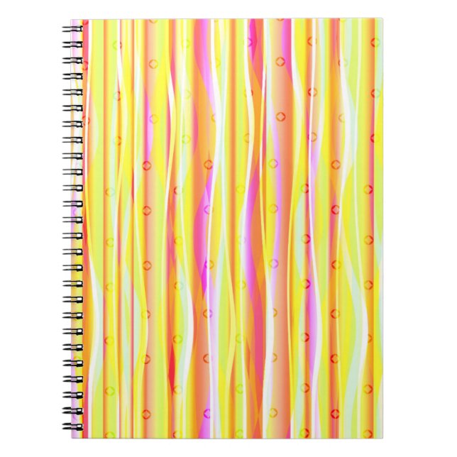 Caderno Espiral Linhas onduladas (Frente)