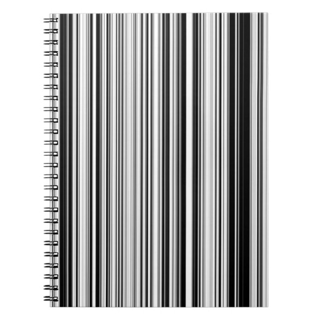 Caderno Espiral Linhas preto e branco (Frente)