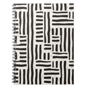 Caderno Espiral Linhas traçadas à mão, textura sem soldadura.