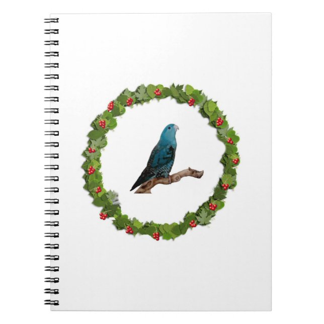 Caderno Espiral Linnie Christmas Wreath (Frente)