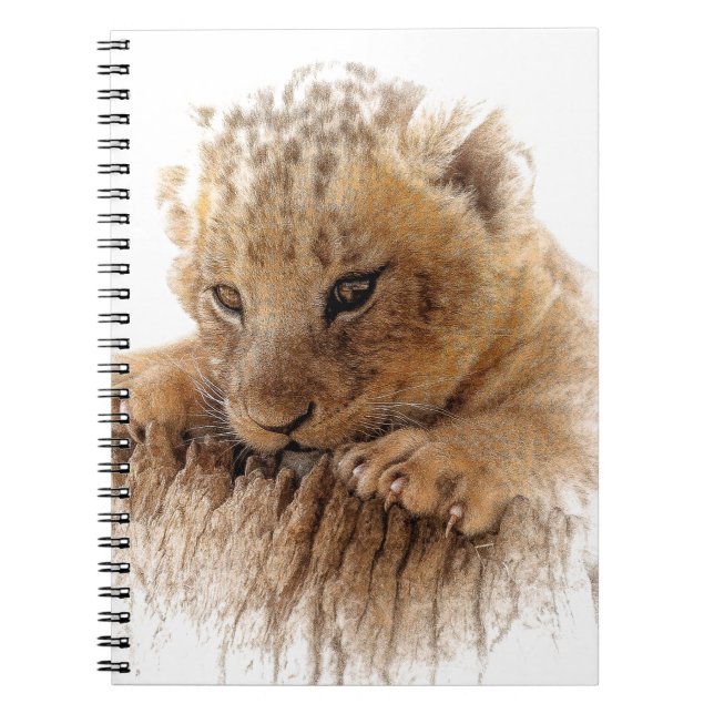 Caderno Espiral Lion cub fecha olhos bonitos (Frente)