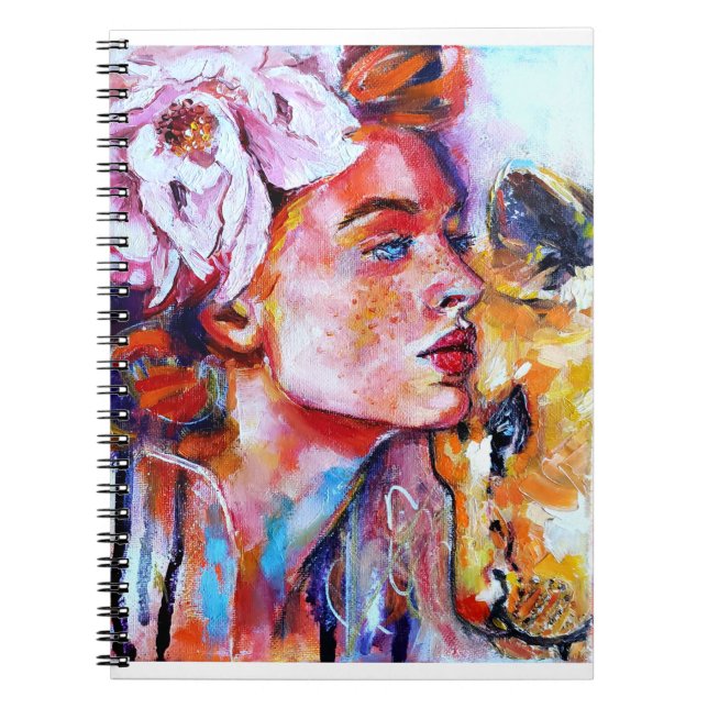 Caderno Espiral Lion Girl (Frente)