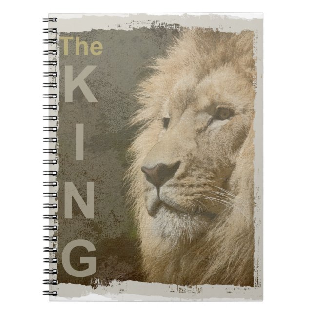 Caderno Espiral Lion Head A Pop do Rei (Frente)