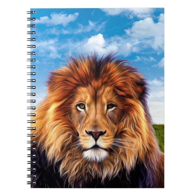 Caderno Espiral Lion O Rei da Floresta (Frente)