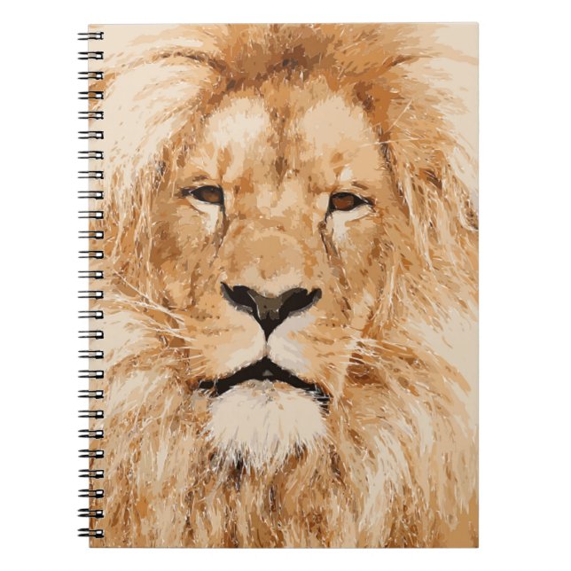 CADERNO ESPIRAL LION PORTRAIT (Frente)