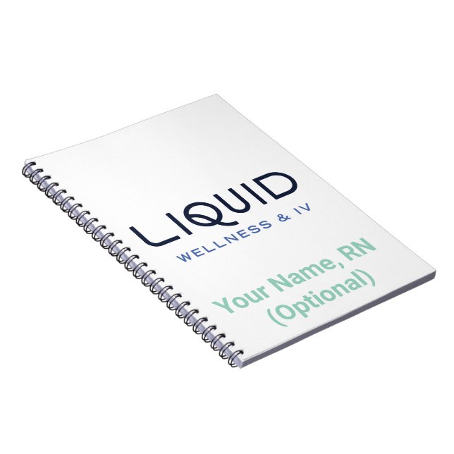 Caderno Espiral Liquid Wellness & IV Notebook (Lado Direito)