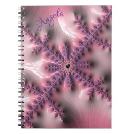 Caderno Espiral Líquido fractal