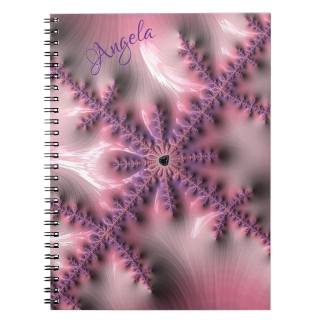 Caderno Espiral Líquido fractal (Frente)