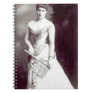 Caderno Espiral Lírio Langtry (1853-1929) que executa no Haymark