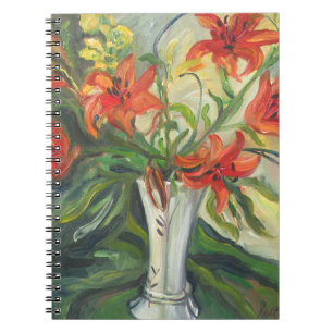 Caderno Espiral Lírios