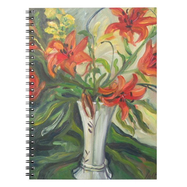 Caderno Espiral Lírios (Frente)