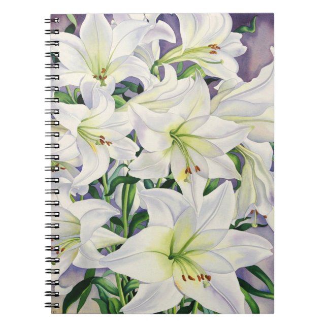 Caderno Espiral Lírios brancos 2008 (Frente)