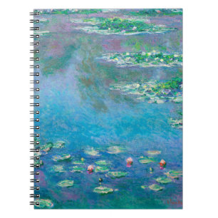 Caderno Espiral Lírios d'água de Claude Monet