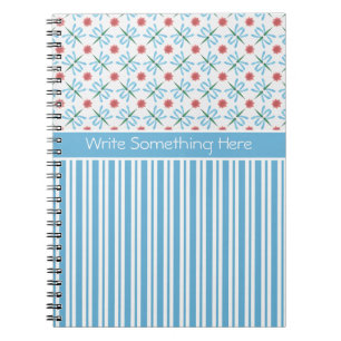Caderno Espiral Lírios De Água, Lâmpadas, Listras, Listras Espirit