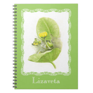 Caderno Espiral Lírios de flores