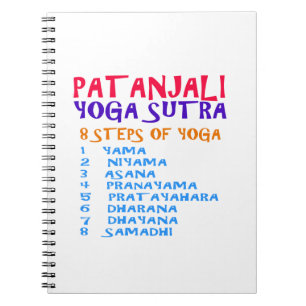 Caderno Espiral Lista da compilação de Sutra da ioga de PATANJAL
