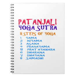 Caderno Espiral Lista da compilação de Sutra da ioga de PATANJALI