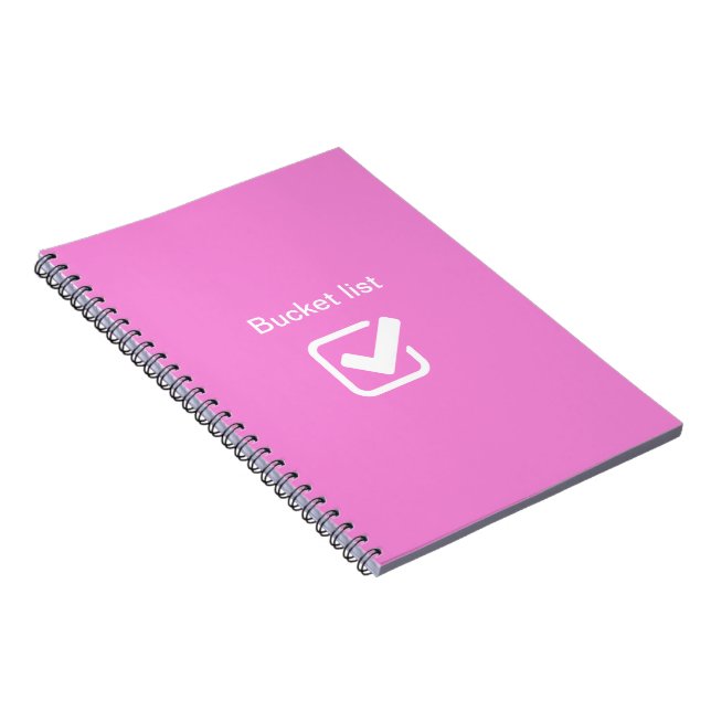 Caderno Espiral Lista de baldes - (Lado Direito)