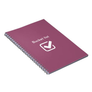 Caderno Espiral Lista de baldes -