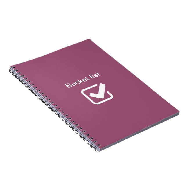 Caderno Espiral Lista de baldes - (Lado Direito)