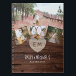 Caderno Espiral LISTA DE BALDES Fotografias Rústico Roxo Floral<br><div class="desc">Casais personalizados adoráveis mantêm o notebook da lista de baldes com cobrir decorativo e dois campos modelo de texto para adicionar seus primeiros nomes e um título conforme desejado. Isso faria um belo presente de casamento para recém-casados, ou um presente de aniversário de casamento ou um presente de casal que...</div>