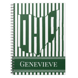 Caderno Espiral Listra Verde de Ohio