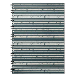 Caderno Espiral Listrado Boho