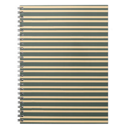 Caderno Espiral Listras Amarelas Verdes Padrão