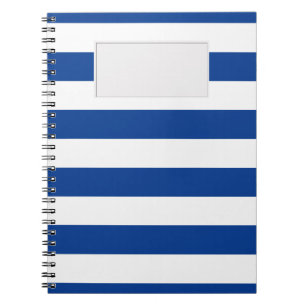 Caderno Espiral LISTRAS azuis em alguma cor