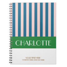 Listras Coloridas Elegantes Personalizadas Monogra