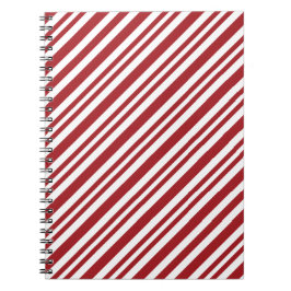 Caderno Espiral Listras de Bastão de Natal