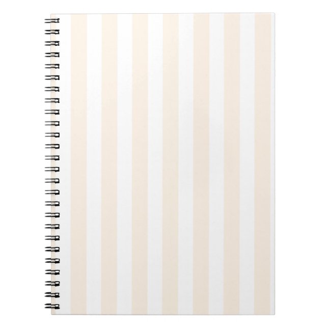 Caderno Espiral Listras de bege e doce (Frente)
