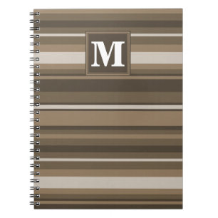 Caderno Espiral Listras de Brown