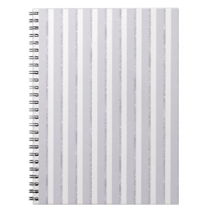 Caderno Espiral Listras de Glitter Roxo Lavanda  