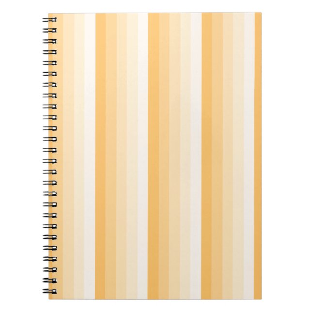 Caderno Espiral Listras de sombra amarelas (Frente)