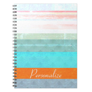 Caderno Espiral Listras Desbotadas e Envelhecidas Personalizadas