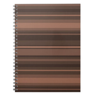 Caderno Espiral Listras do chocolate