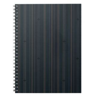 Caderno Espiral Listras do Jato em Azul Marinho Escuro